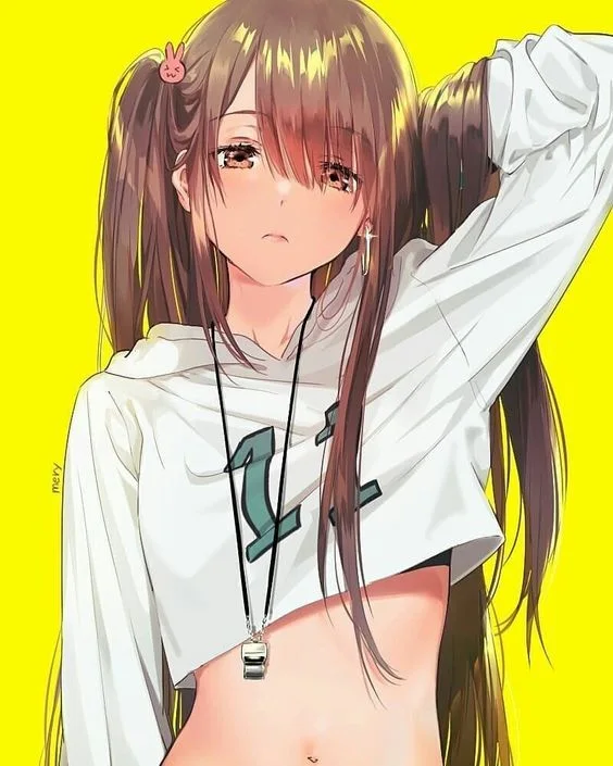 Hình gái anime mặc bikini mang đến vẻ ngoài xinh đẹp, đầy sức sống và dễ thương.