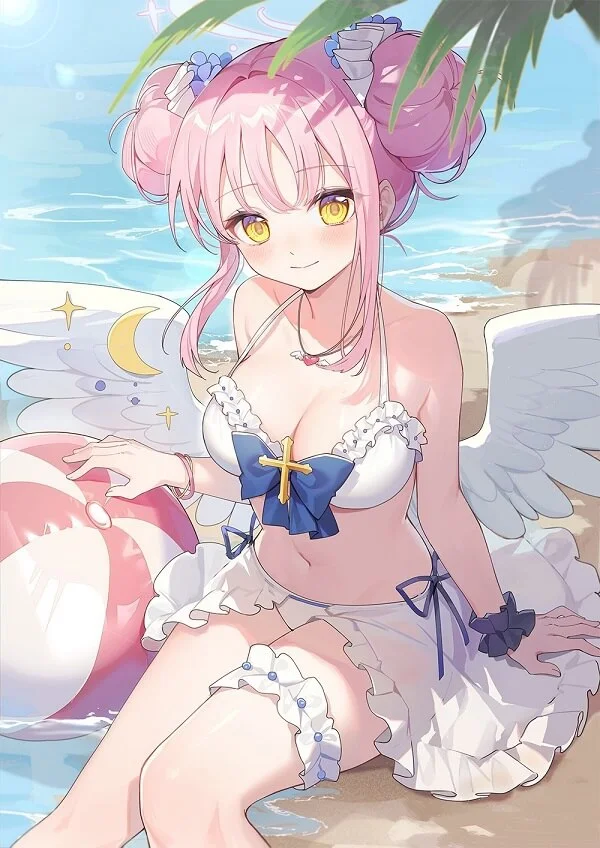 Anime gái dễ thương với vẻ đẹp trong sáng, thu hút người xem ngay từ cái nhìn đầu tiên.
