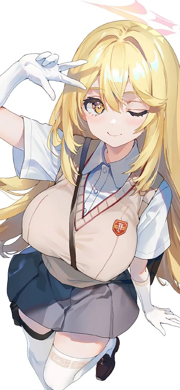 Con gái cute anime với vẻ ngoài đáng yêu, dễ mến và tươi tắn.