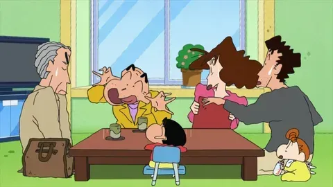 Hài hước hơn mỗi ngày với hình nền điện thoại Shin cậu bé bút chì