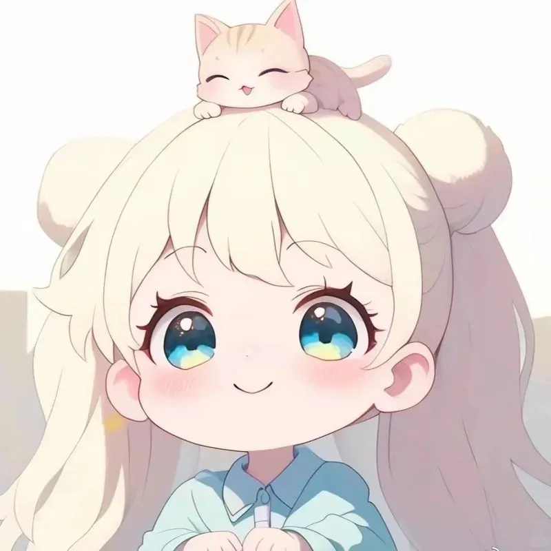 Hình avatar anime chibi nữ, thể hiện sự dễ thương đáng yêu