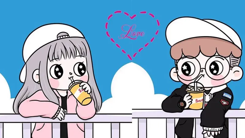 Anime cặp đôi cute, sự kết hợp tuyệt vời giữa tình yêu và nét vẽ anime