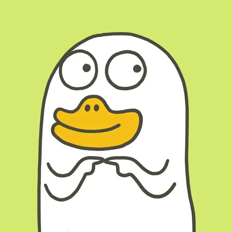Avatar vịt trắng cute, ngây thơ và dễ mến
