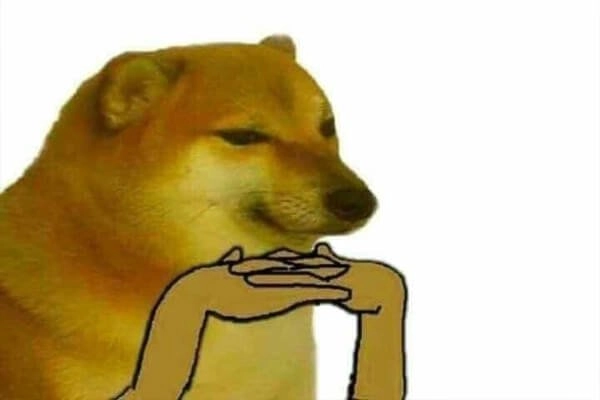 Meme chó cười nhe răng mang đến tiếng cười giòn giã.
