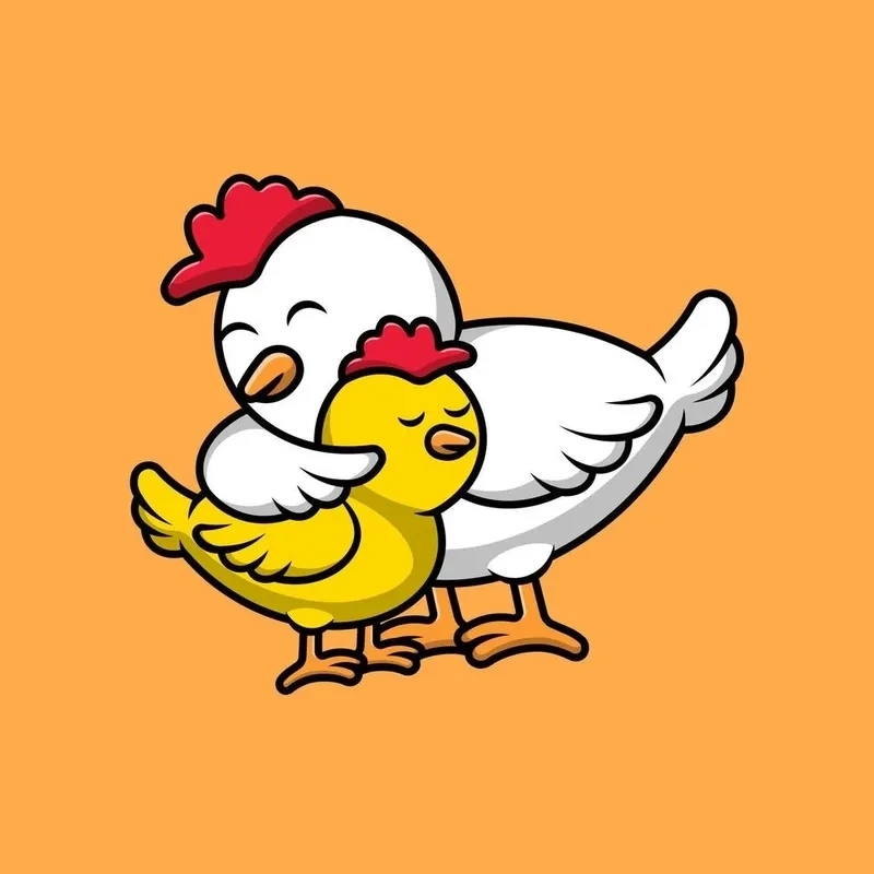 Hình ảnh gà rán meme thú vị và sáng tạo. 