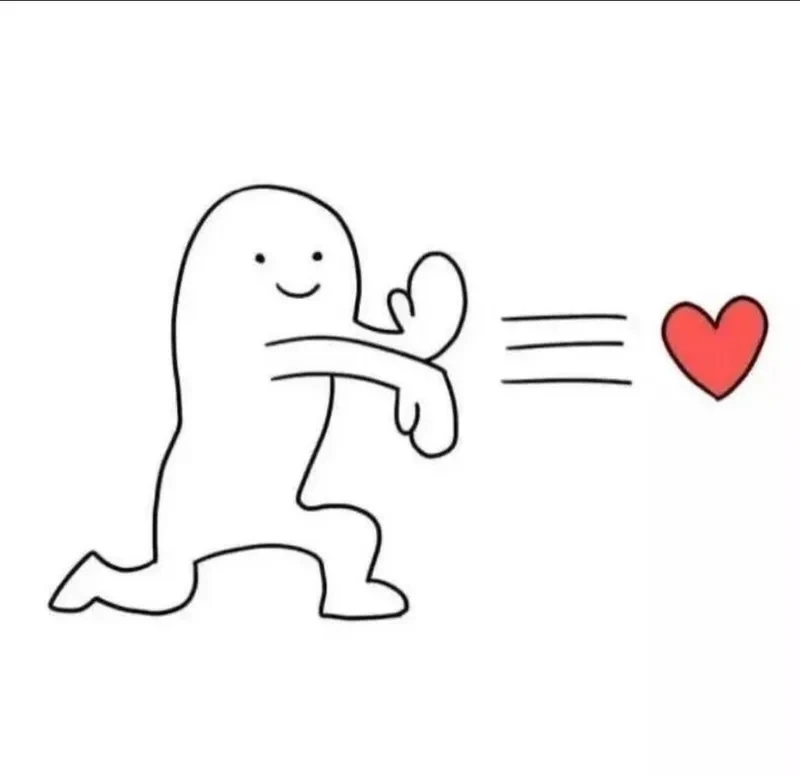 Meme mèo bắn tim siêu dễ thương, dành cho những người yêu thương.