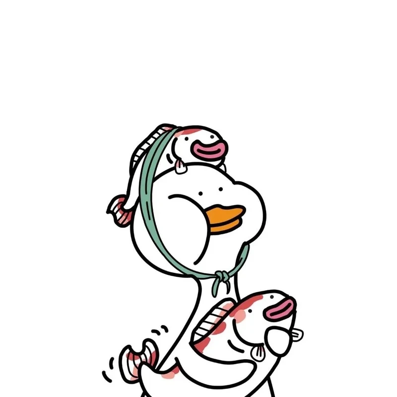 Vịt meme cute đáng yêu, thêm sắc màu vui tươi cho cuộc sống.