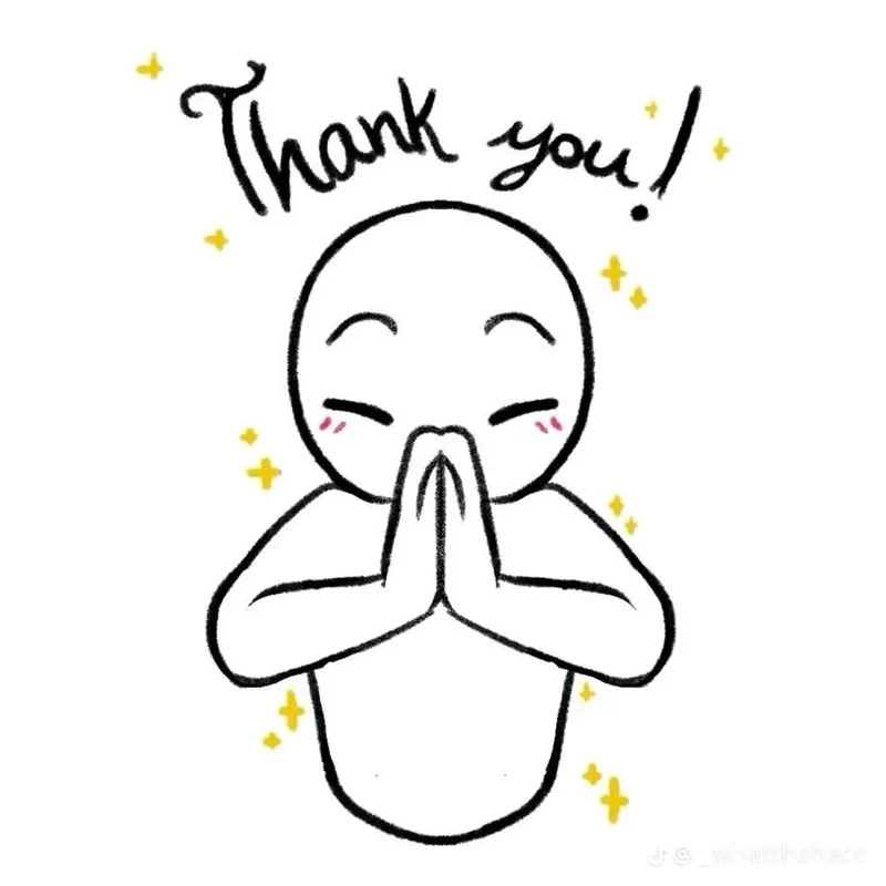 Tương tác sống động hơn với gif meme thank you thú vị. 