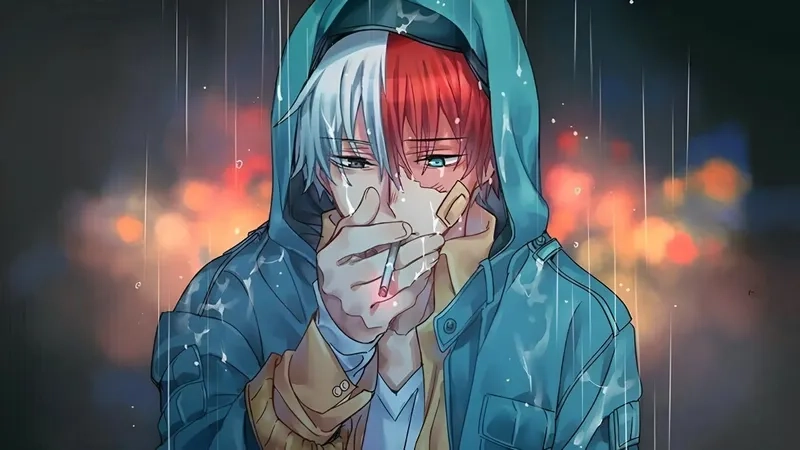Những khoảnh khắc anime nam buồn mang đầy tâm trạng, thích hợp làm avatar