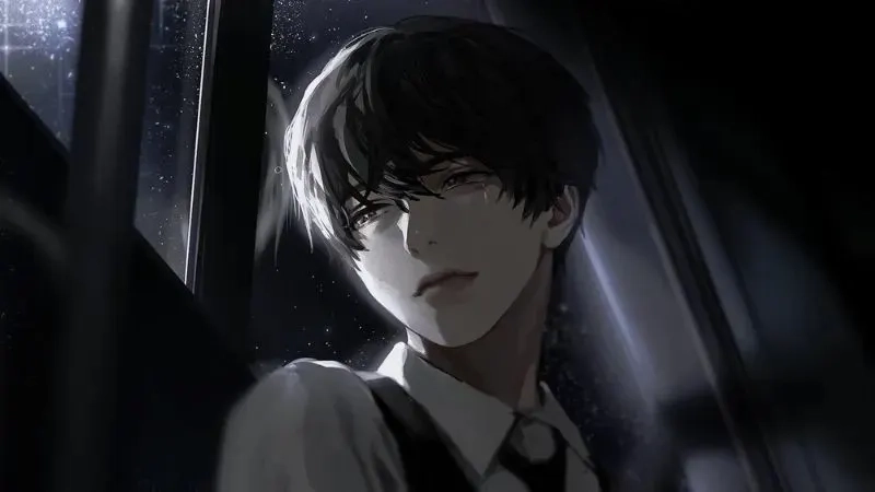 Tải ngay hình nền anime nam buồn chất lượng cao, dành cho những tâm hồn cô đơn