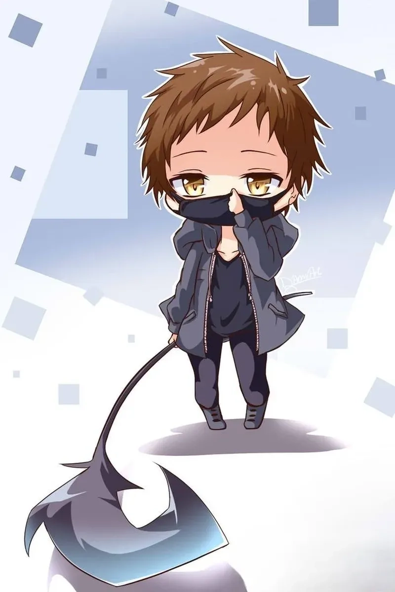 Hình anime nam chibi nhỏ nhắn, ngộ nghĩnh khiến bạn tan chảy