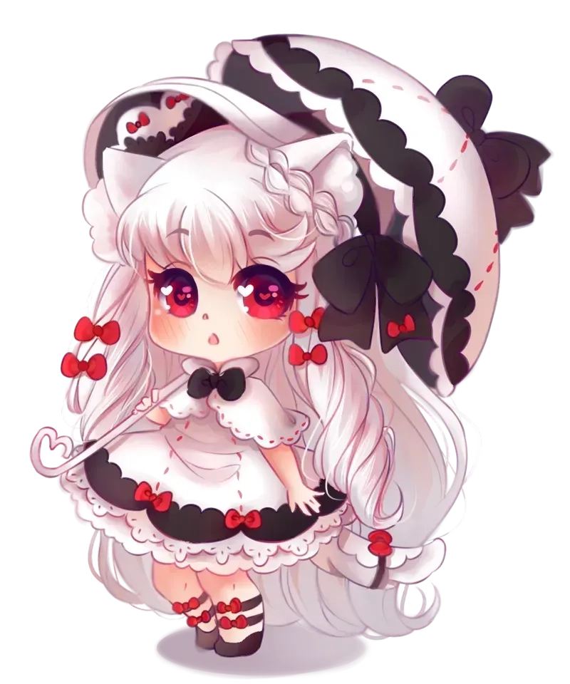 Tươi mát với hình ảnh chibi nữ cute màu xanh dương đẹp lung linh