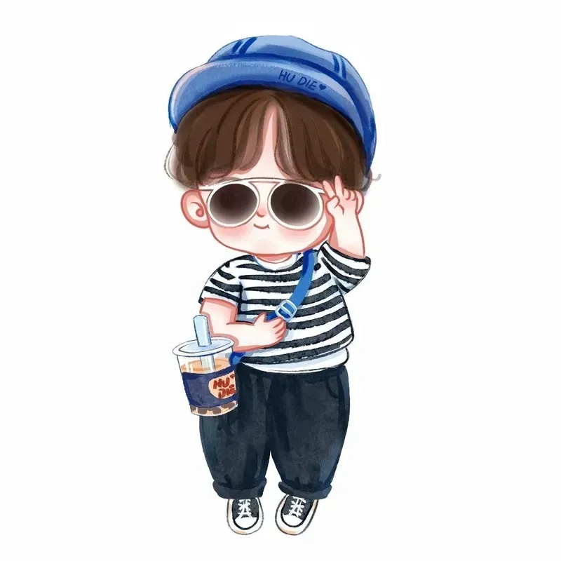 Anime chibi nam ngầu phong cách mạnh mẽ, phù hợp cho người cá tính