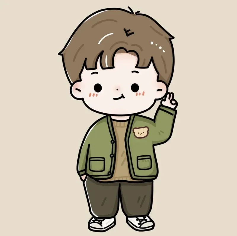 Anime chibi nam cute với hình ảnh sinh động, dễ thương và nổi bật