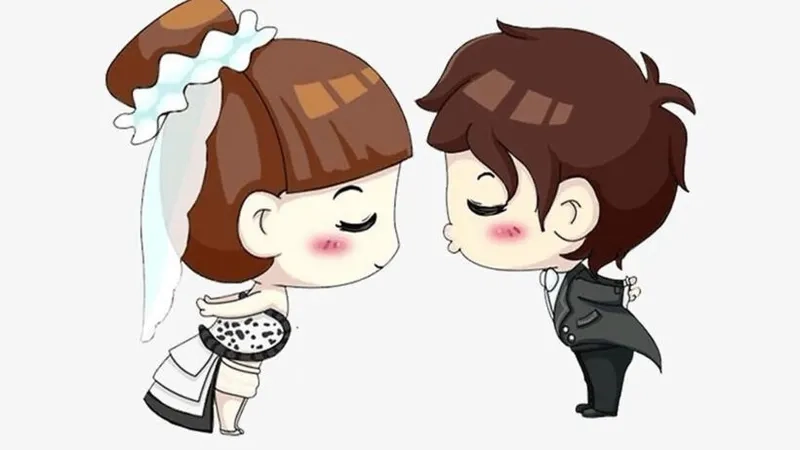 Bộ ảnh ảnh anime cặp đôi cute lãng mạn, ngọt ngào dành cho bạn