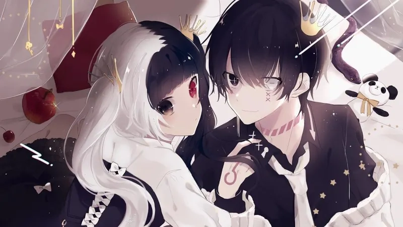 Ảnh cặp đôi anime chibi cute với những khoảnh khắc ngọt ngào