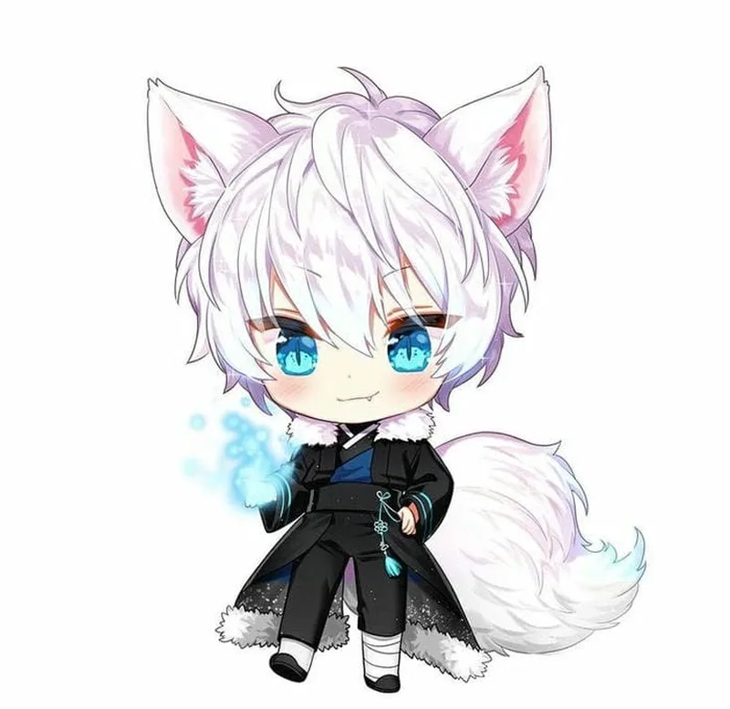 Hình chibi nam cute dễ thương, phù hợp làm sticker hay hình nền