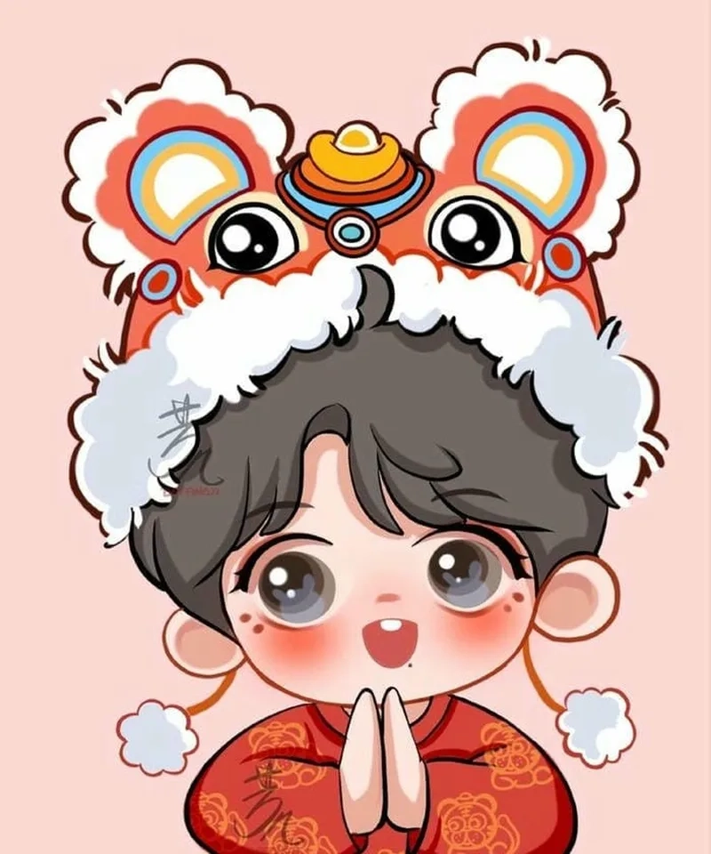 Ảnh chibi nam cute với phong cách đáng yêu, tạo nét riêng biệt