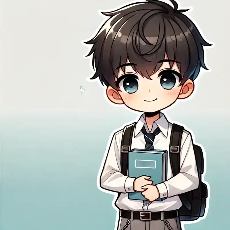 Hình chibi nam ngầu cực chất, phong cách anime cuốn hút