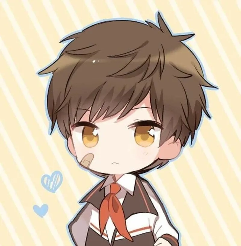 Ảnh chibi nam lạnh lùng nhưng vẫn đầy thu hút, phong cách anime