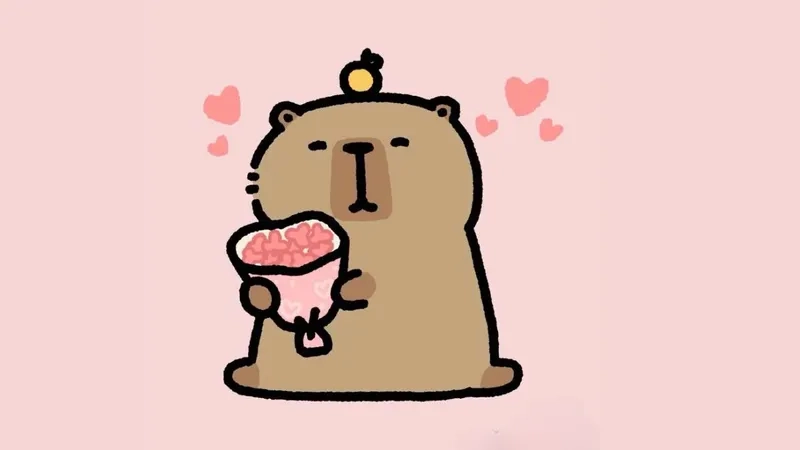Bộ sưu tập hình nền capybara độc đáo, đầy vui nhộn