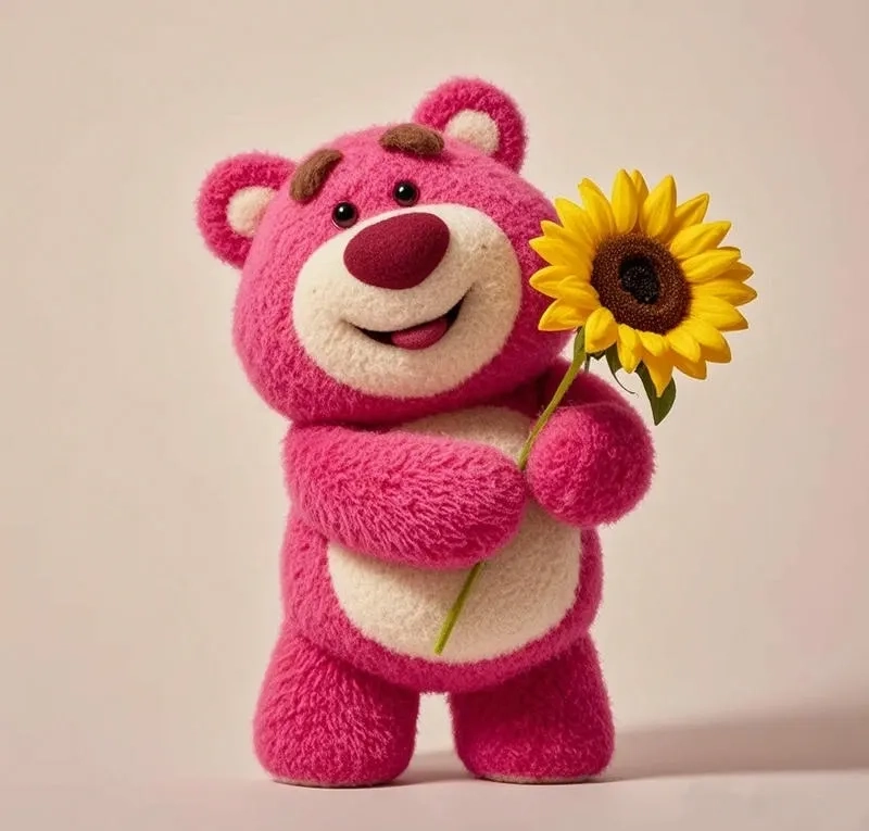 Hình nền gấu dâu cute đáng yêu, tràn ngập sự ngọt ngào