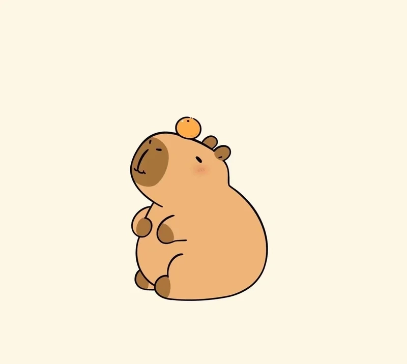 Bộ sưu tập ấn tượng với avatar hình nền capybara cute vô tri