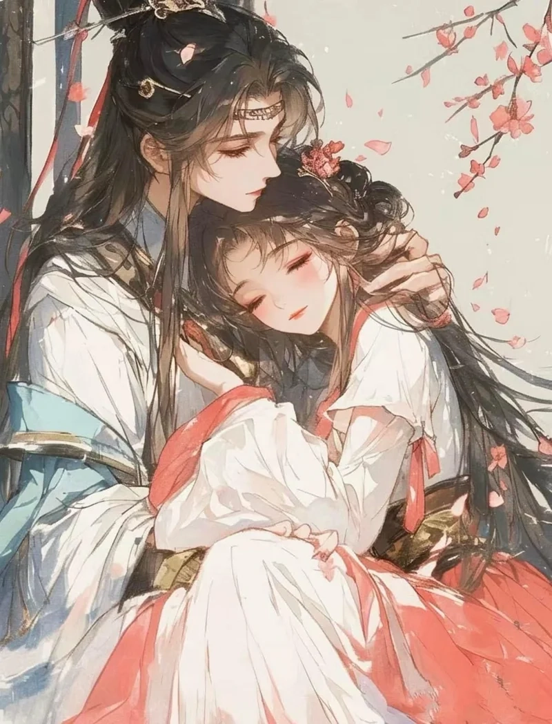 Đổi mới hình đại diện bằng avatar cổ trang đôi dễ thương