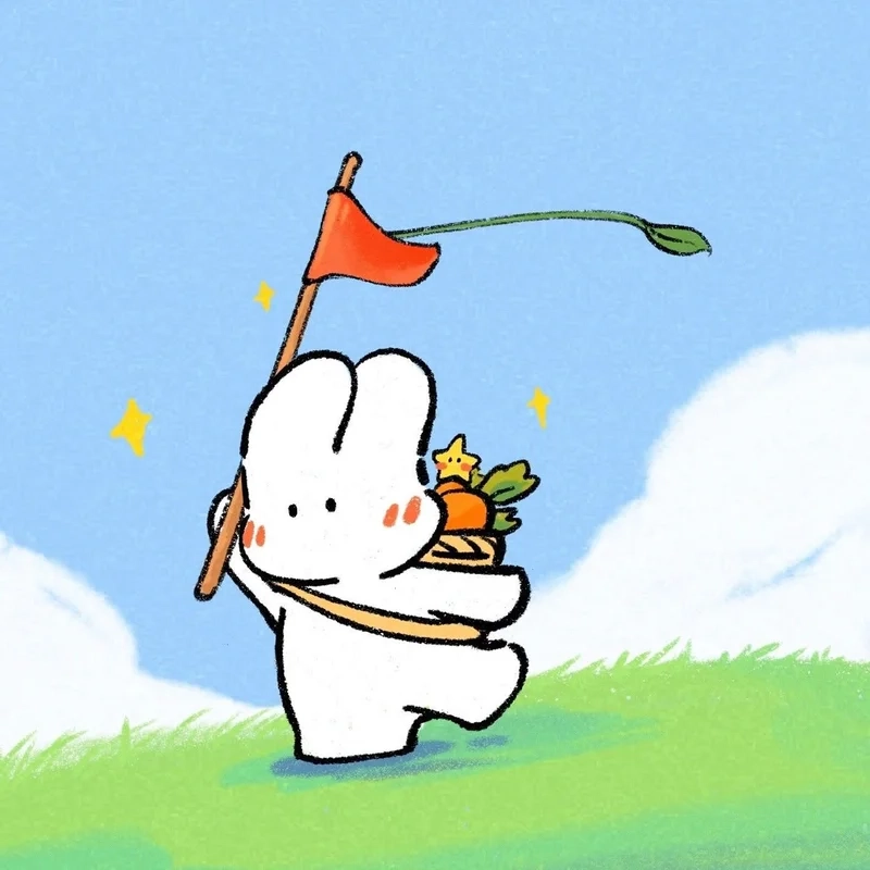 Phong cách đa dạng với avatar thỏ 7 màu cực bắt mắt