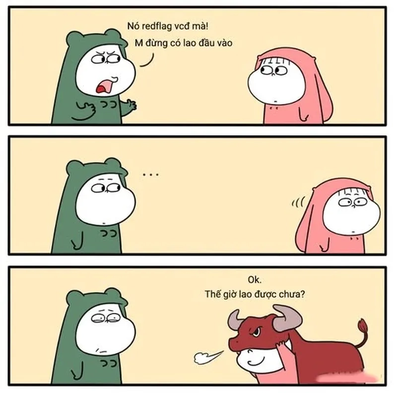 Tình huống cảnh báo đỏ với meme red flag