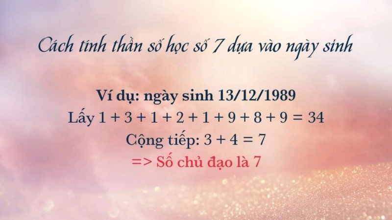 Lời khuyên khi tính số chủ đạo theo ngày sinh