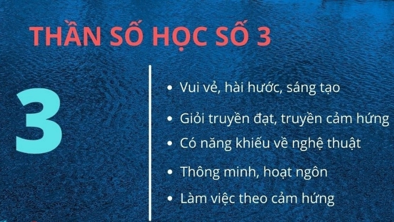 Ý nghĩa con số chủ đạo 3 