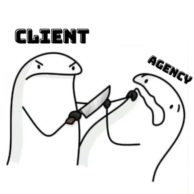 Gắn kết agency và client qua các meme agency và client hài hước