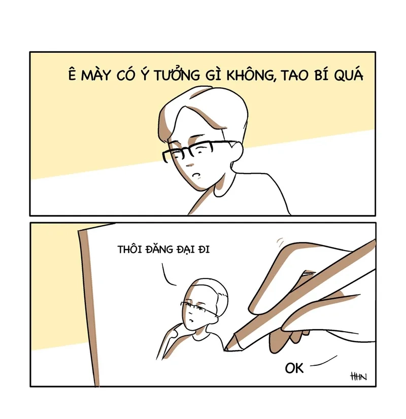 Khi hết ý tưởng nhưng vẫn sáng tạo với meme hết content