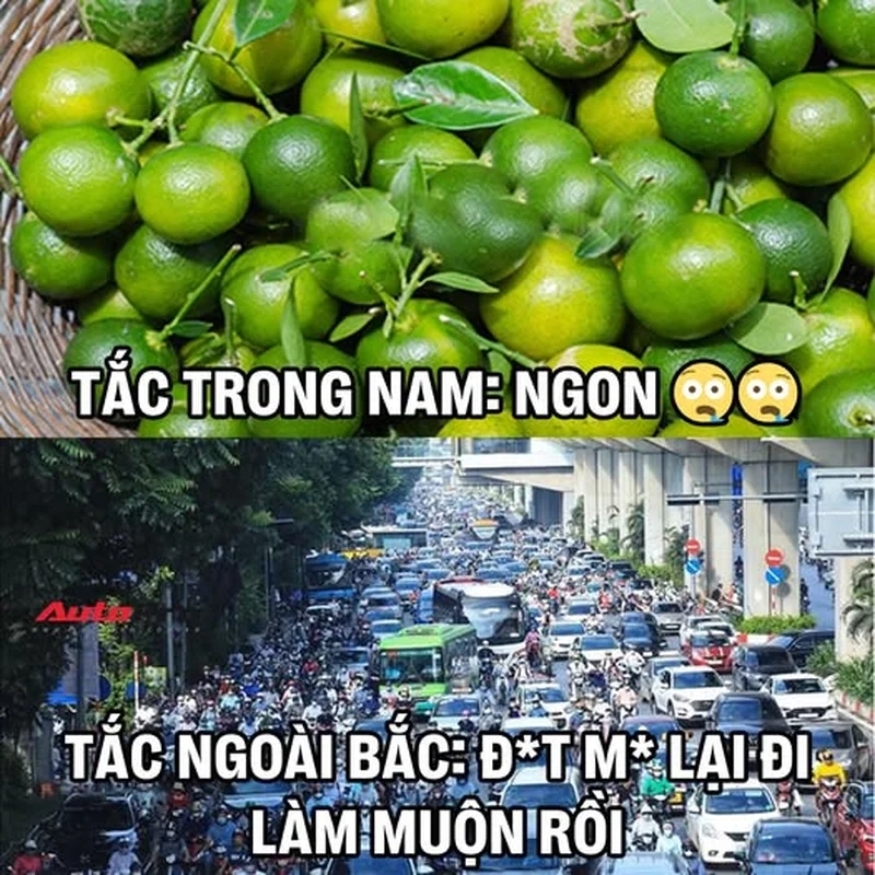 Cười thả ga với meme tắc đường Hà Nội hài hước và thú vị
