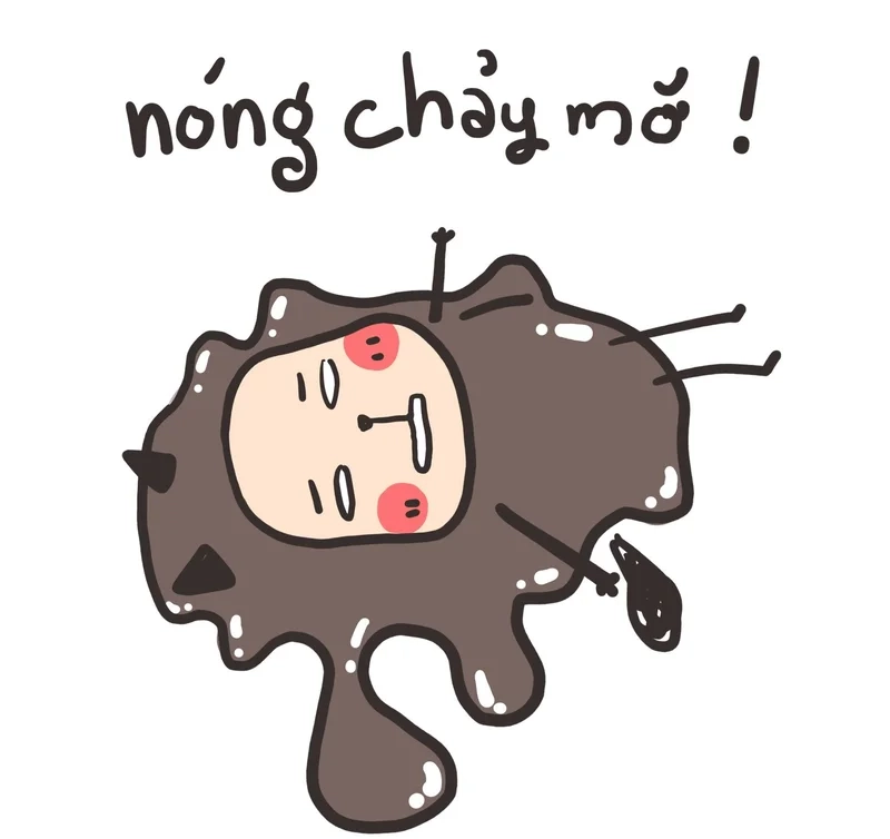 Cảm nhận nóng bỏng qua meme trời nóng chảy mỡ vui nhộn