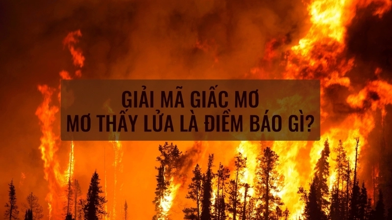 Nằm mơ thấy lửa là điềm lành hay dữ? 