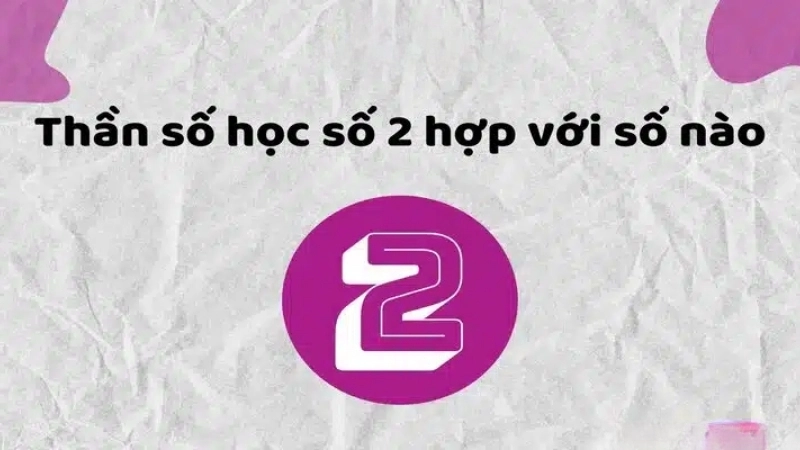 Số chủ đạo 2 hợp với số nào?