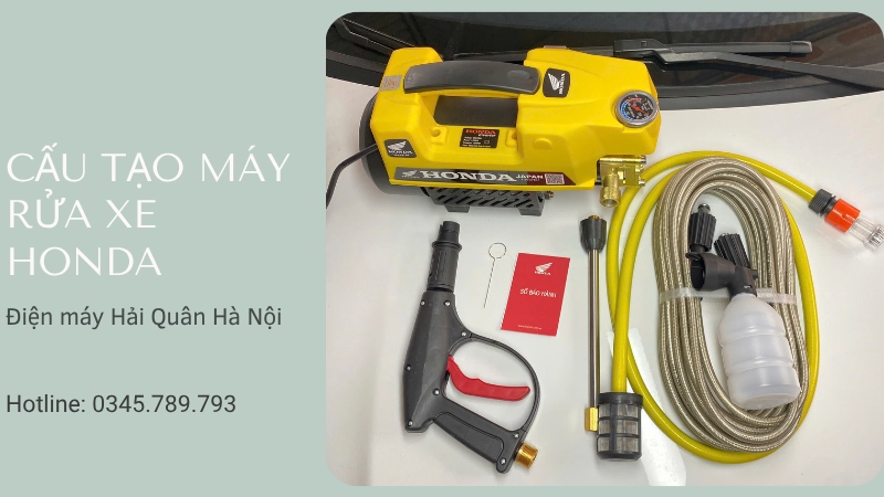 Cấu tạo máy rửa xe Honda gia đình gồm những gì?