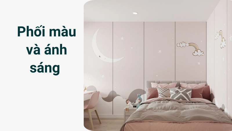 Màu sơn phòng ngủ trẻ em hợp mệnh ngũ hành giúp bé ngoan ngoãn